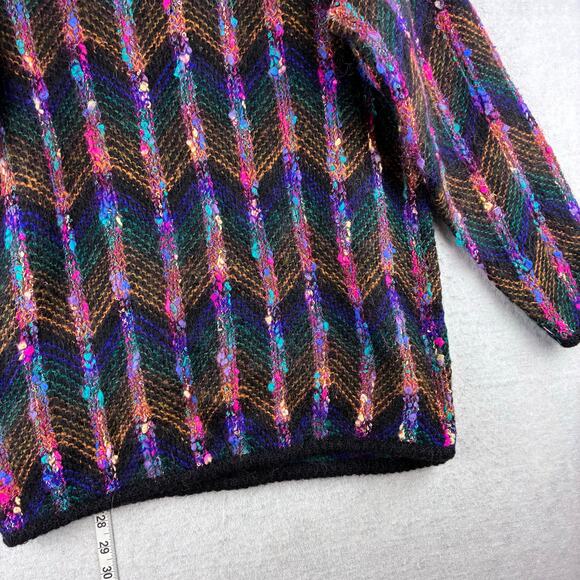 Vintage Carducci Tunic Sweater Womens' Small Oversized Mohair Blend 80's Party - Picture 13 of 15